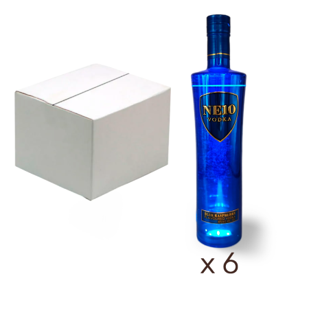 NE10 vodka, blue raspberry flavor