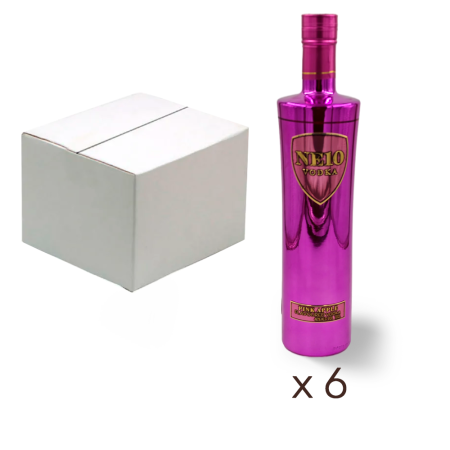 NE10 vodka, pink apple flavor