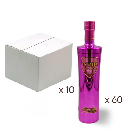 NE10 vodka, pink apple flavor