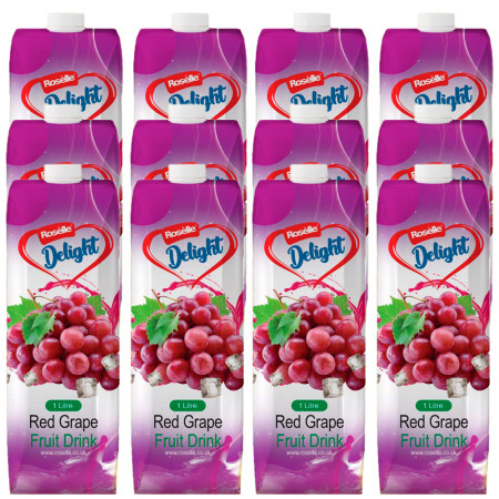 Roselle Delight fruit drink taste - red grapes