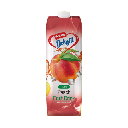 Roselle Delight fruit drink taste - peach
