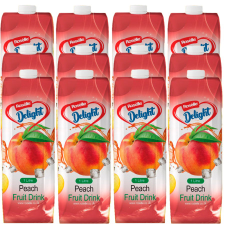 Roselle Delight fruit drink taste - peach