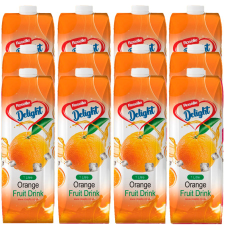 Roselle Delight fruit drink taste - orange