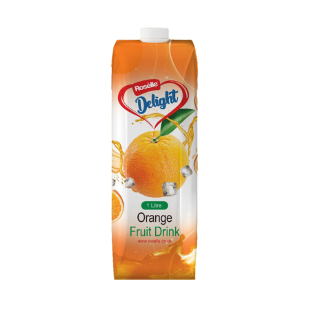 Roselle Delight fruit drink taste - orange