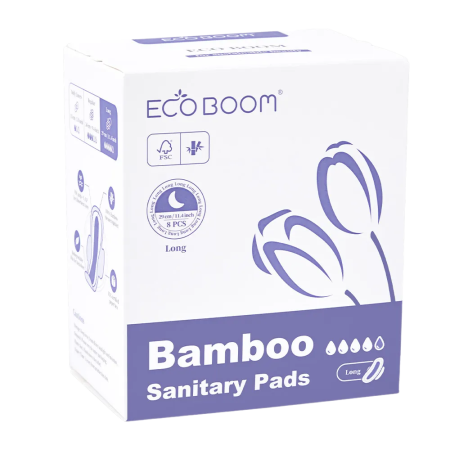 ECO BOOM NIGHT PADS, feminine sanitary pads