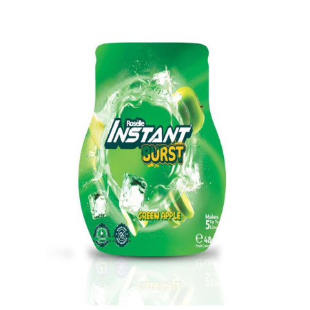Instant Burst flavoring additives for soda, green apple flavor